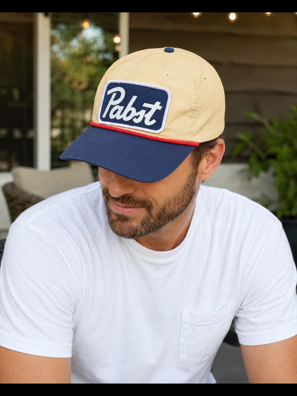 Pabst Blue Ribbon PBR Rope Snapback Hat